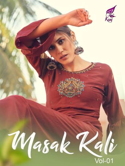 Masak Kali Vol 1 By Kunj Designer Partywear Kurti Collection